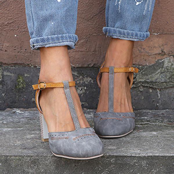 Hera | Retro-Sandalen mit Hochhackigkeit