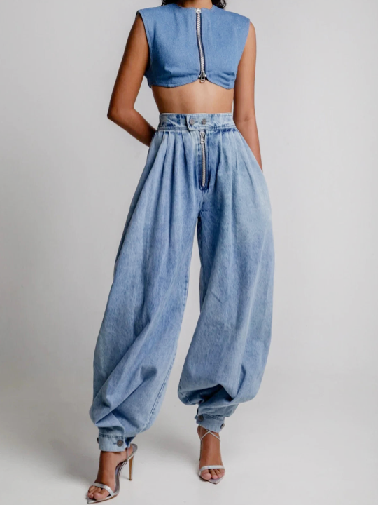 Claudia | High-Waist Balloon-Jeans für den Alltag