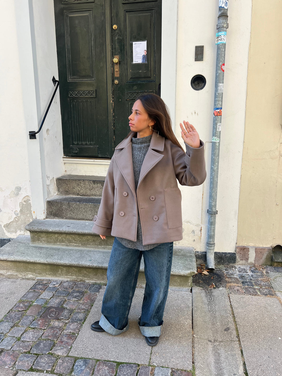 Sandra | Klassische Übergroße Jacke für kalte Tage