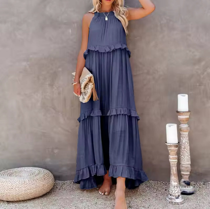 Stella | Ärmelloses Kleid mit Bauchbinde für den Sommer