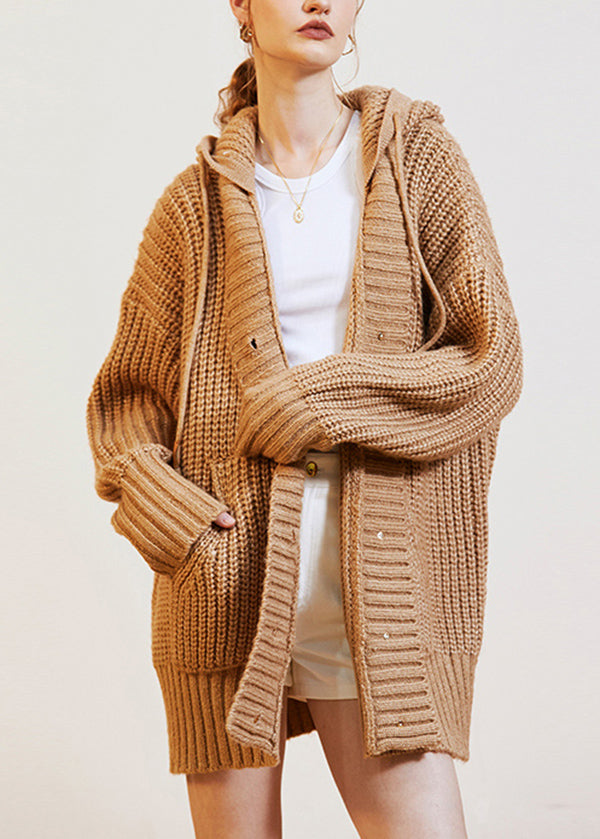 Italienisch | Oversize-Wollmantel mit Kapuze für Damen