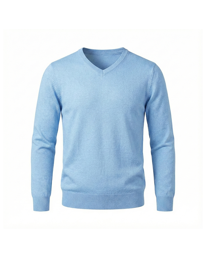 Finn | Klassischer V-Neck Kaschmir Pullover Herren