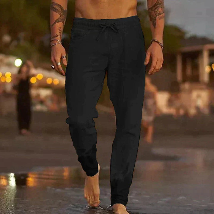 Livia | Stilvolle Herren Leinen-Strandhose