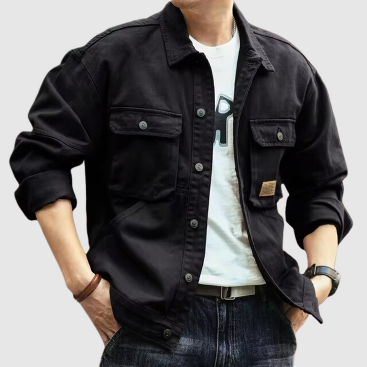 Jack Washington | Cargo-Denimjacke im Retro-Stil