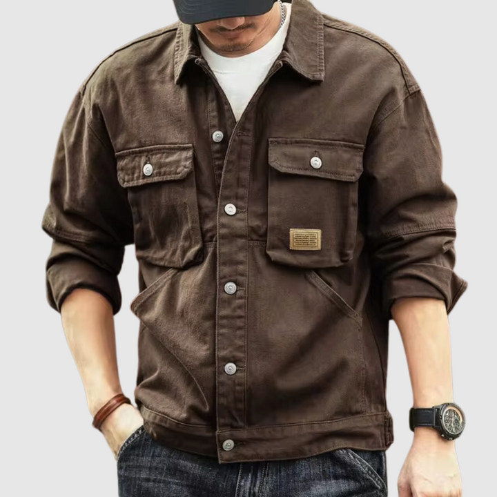 Jack Washington | Cargo-Denimjacke im Retro-Stil