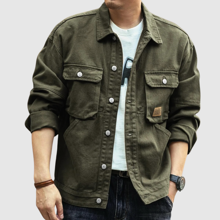 Jack Washington | Cargo-Denimjacke im Retro-Stil
