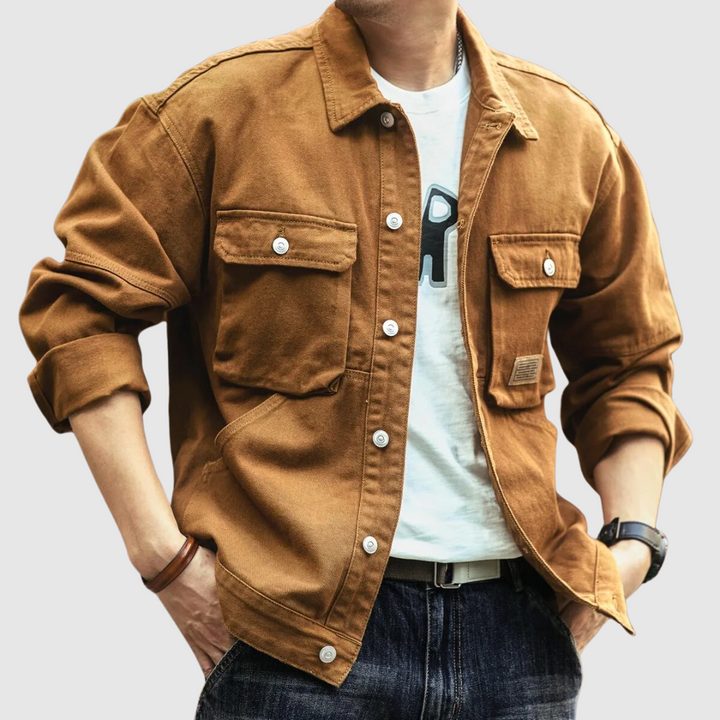 Jack Washington | Cargo-Denimjacke im Retro-Stil