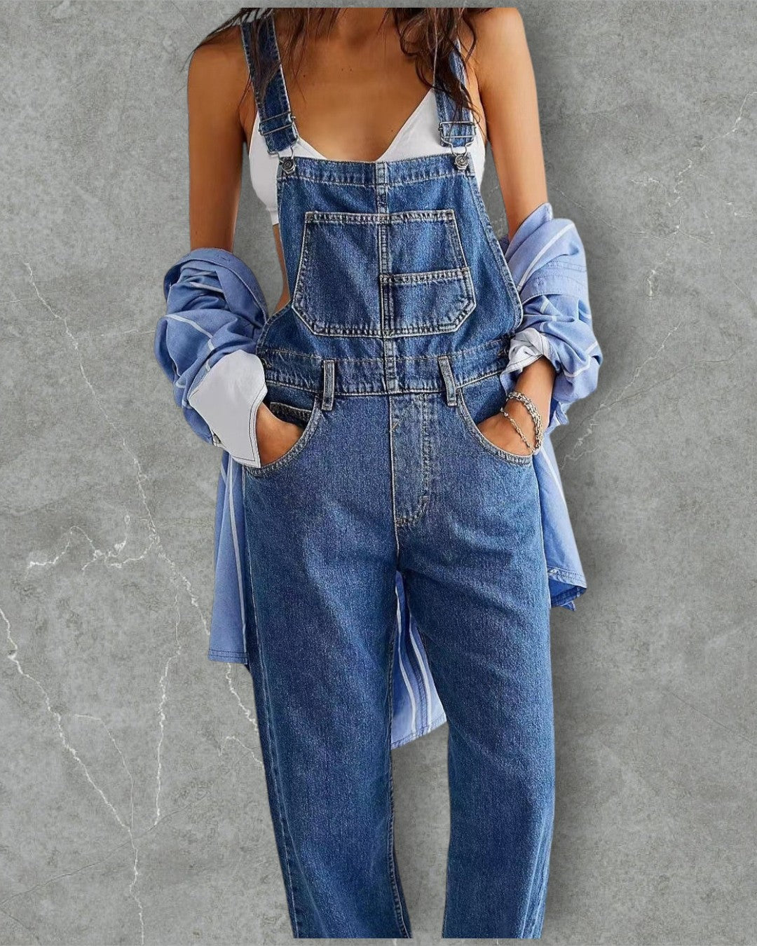 Maya | Trendiger Urbaner Jumpsuit Damen aus Denim