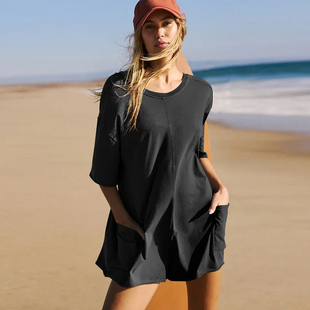 LAURA | ÜBERGROSSER T-SHIRT STRAMPLER FÜR SOMMERLOOKS