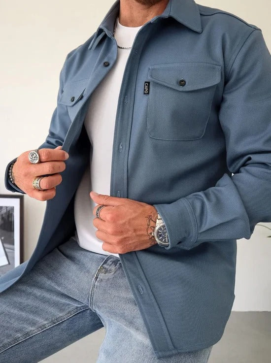 Thom | Hemdjacke mit Knopfleiste im Casual-Stil