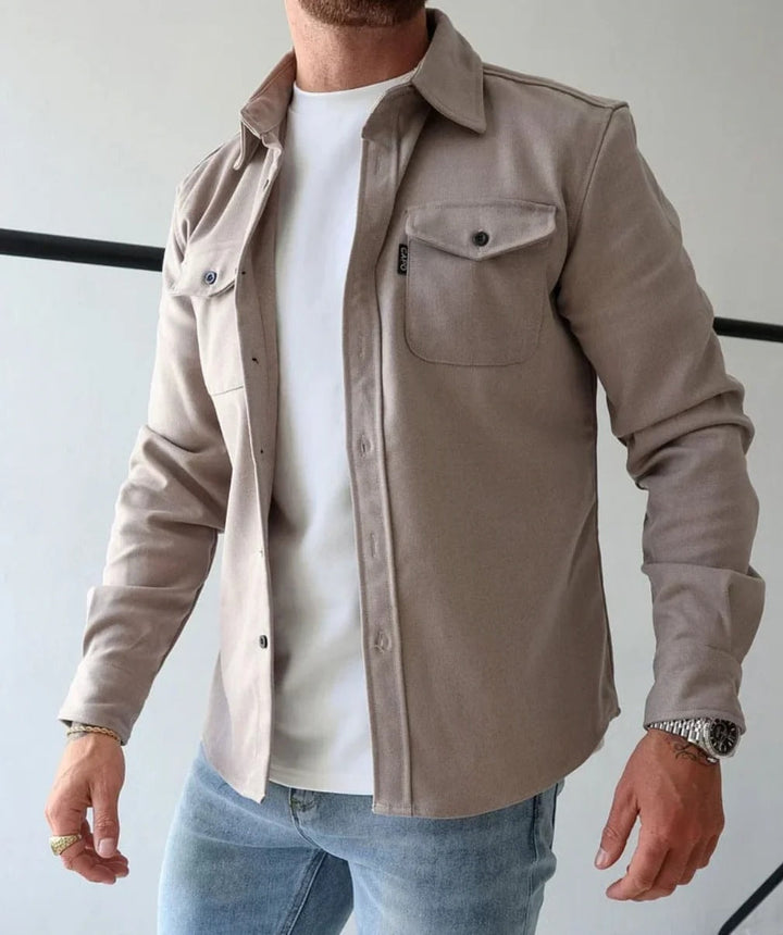Thom | Hemdjacke mit Knopfleiste im Casual-Stil