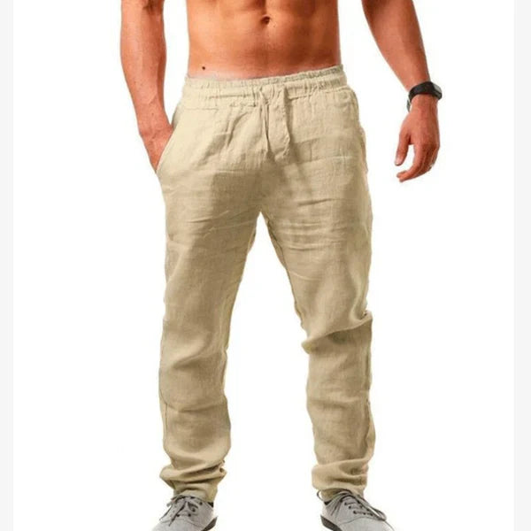 Mathijs | Stylische Leinenhose für luftige Eleganz im Sommer