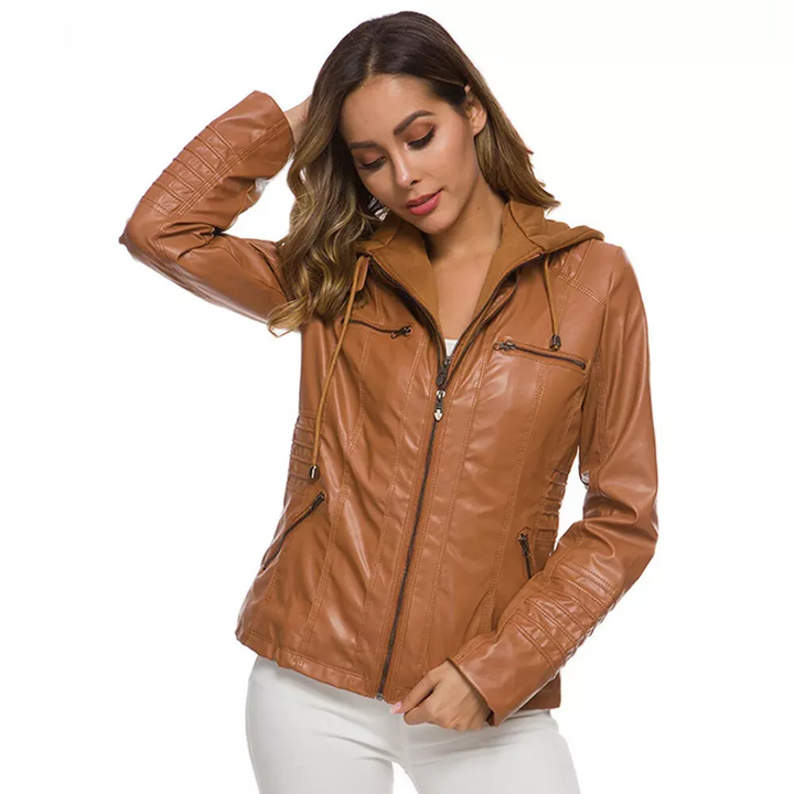 Ingrid | Stylische Lederjacke mit moderner Passform