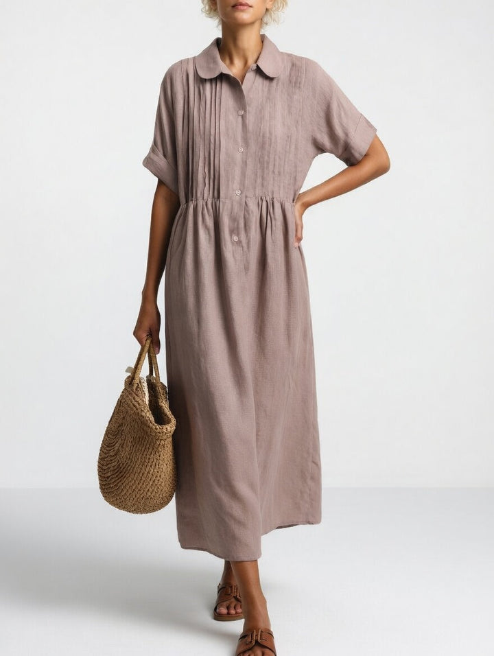 Mila | Zeitloses Sommer Hemdkleid Damen Chic
