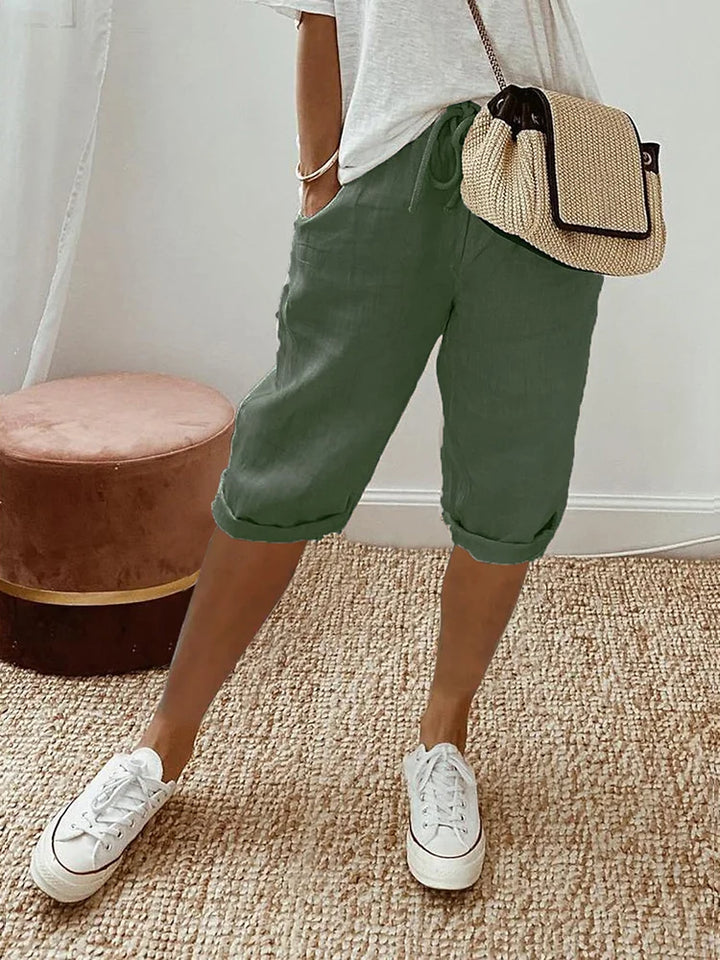Lena | Baumwolle Leinen Damen Shorts für warme Tage