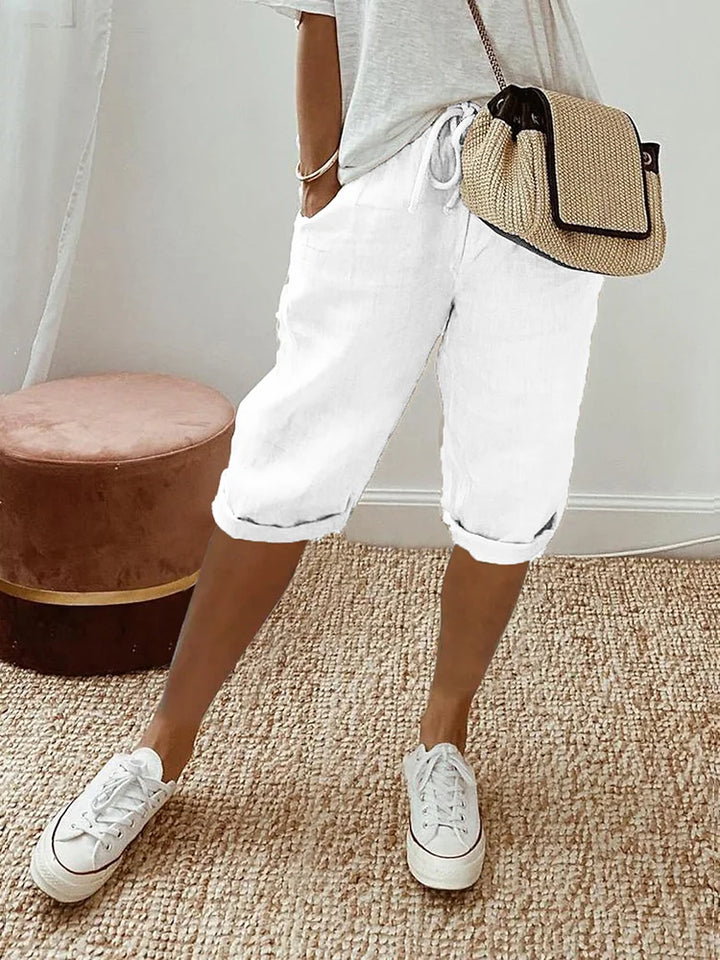 Lena | Baumwolle Leinen Damen Shorts für warme Tage