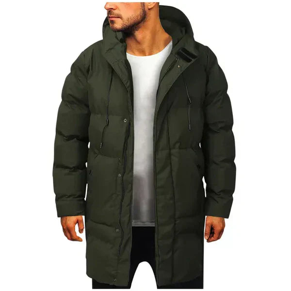 Abraham | Langer Parka für Männer mit Kapuze