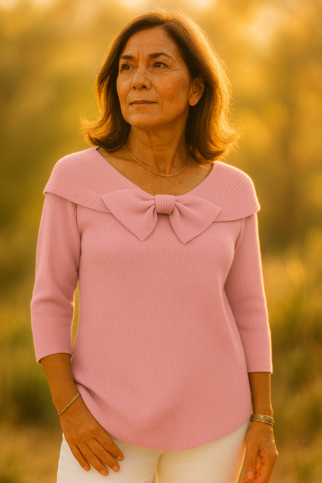 Lena | Modischer Strickpullover mit feinem Muster