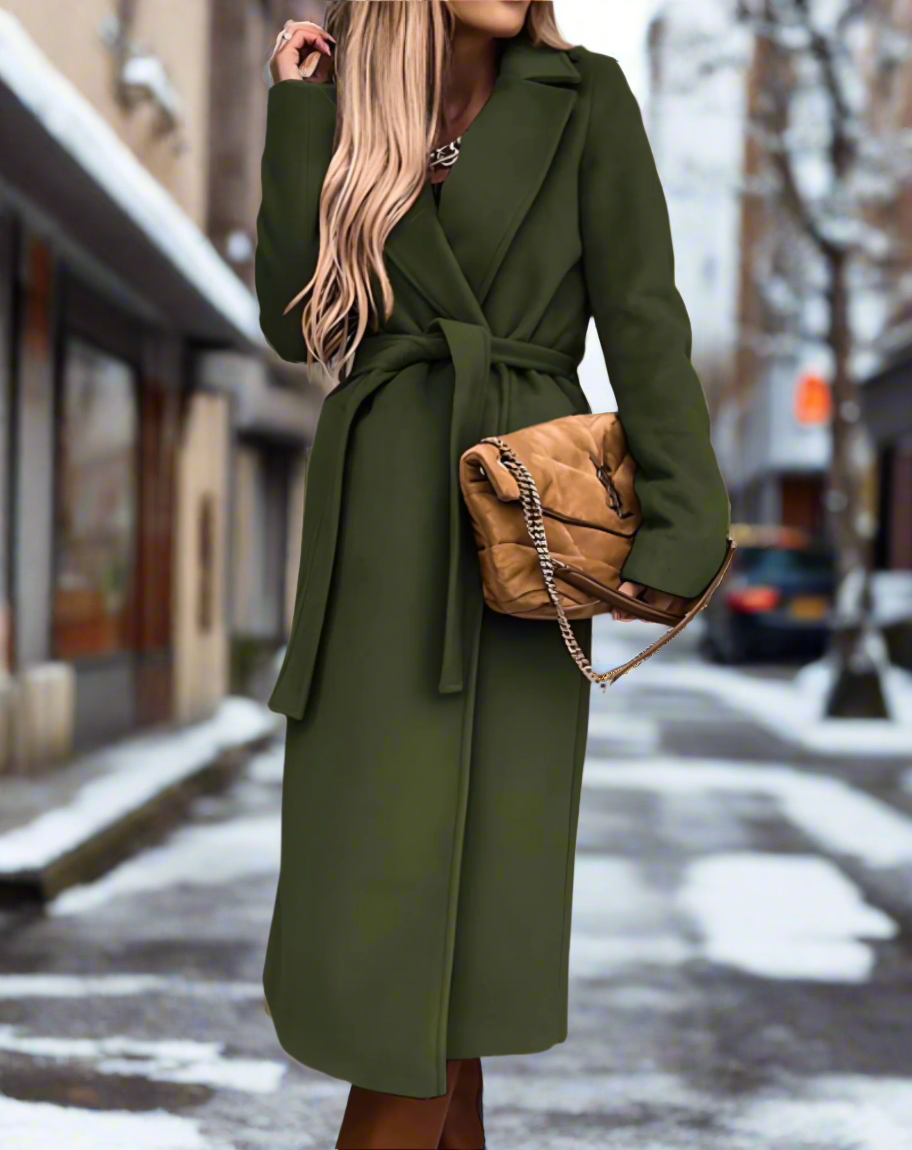 Elina | Damenmantel mit Gürtel elegant und leicht