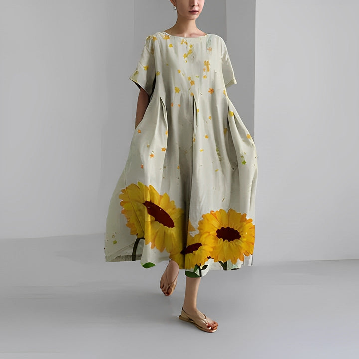 Rosa | Boho-Blumenkleid - Frühling mit verspieltem Chic und Leichtigkeit