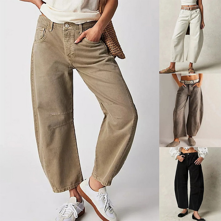 Laura | Damenjeans mit weitem Schnitt und hoher Taille