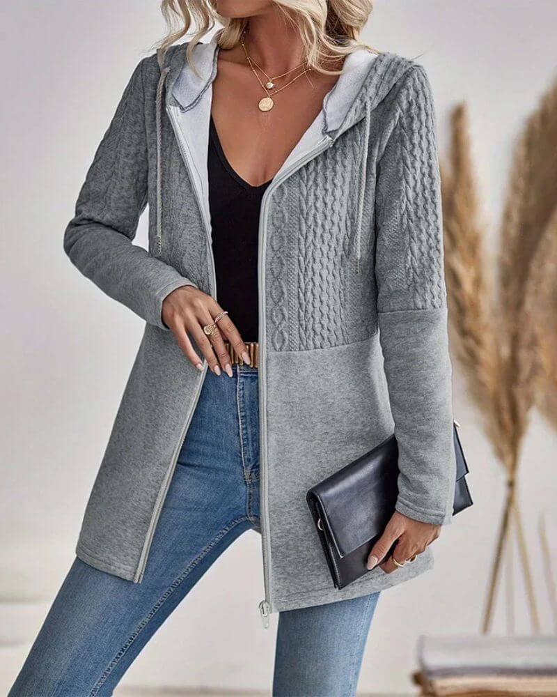 Tessa | Stilvoller Hoodie Damen mit Reißverschluss