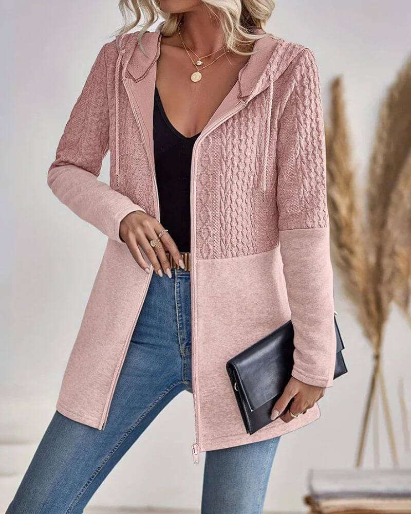 Tessa | Stilvoller Hoodie Damen mit Reißverschluss