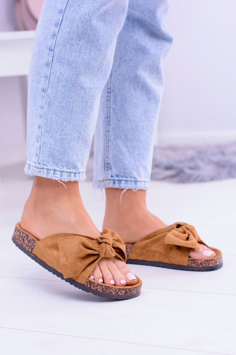 Lily Lovely | Hausschuhe mit Schleife aus Wildleder