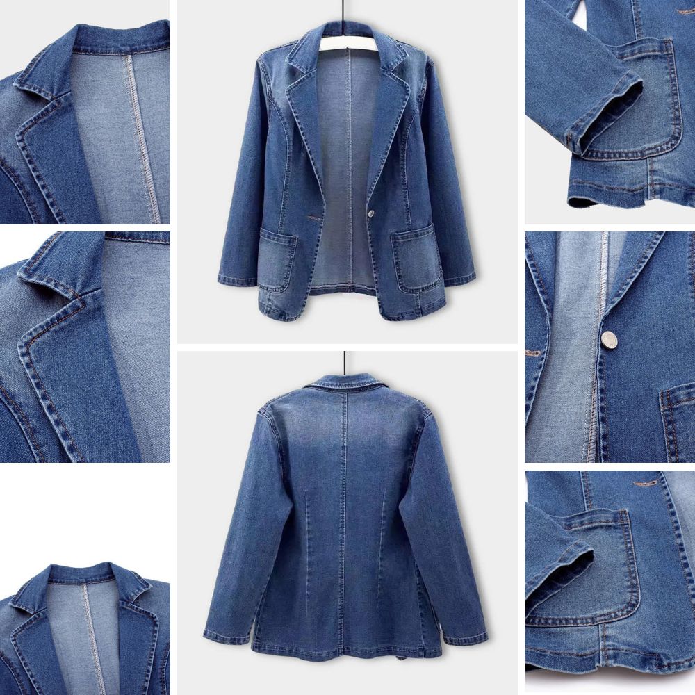Isabella | Stylischer Denim Blazer für Alltag und Büro