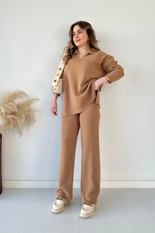 Maaike | Feminines V-Ausschnitt-Set mit Stil