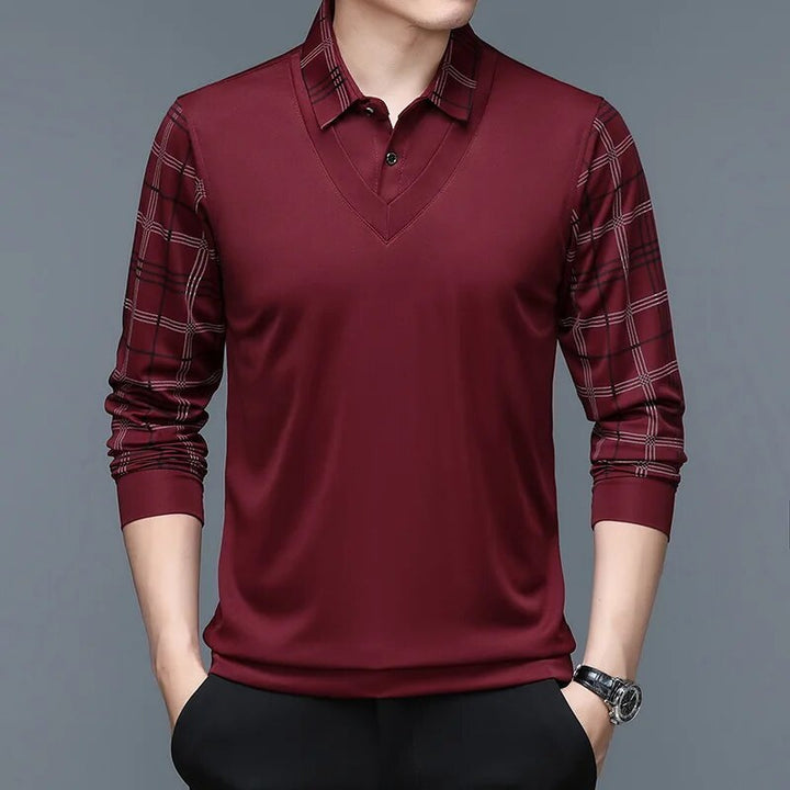 Montgomery | Langärmeliges Herren-Poloshirt mit Stil
