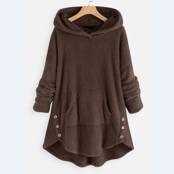 Luna | Flauschiger Winterhoodie mit Kapuze für Damen