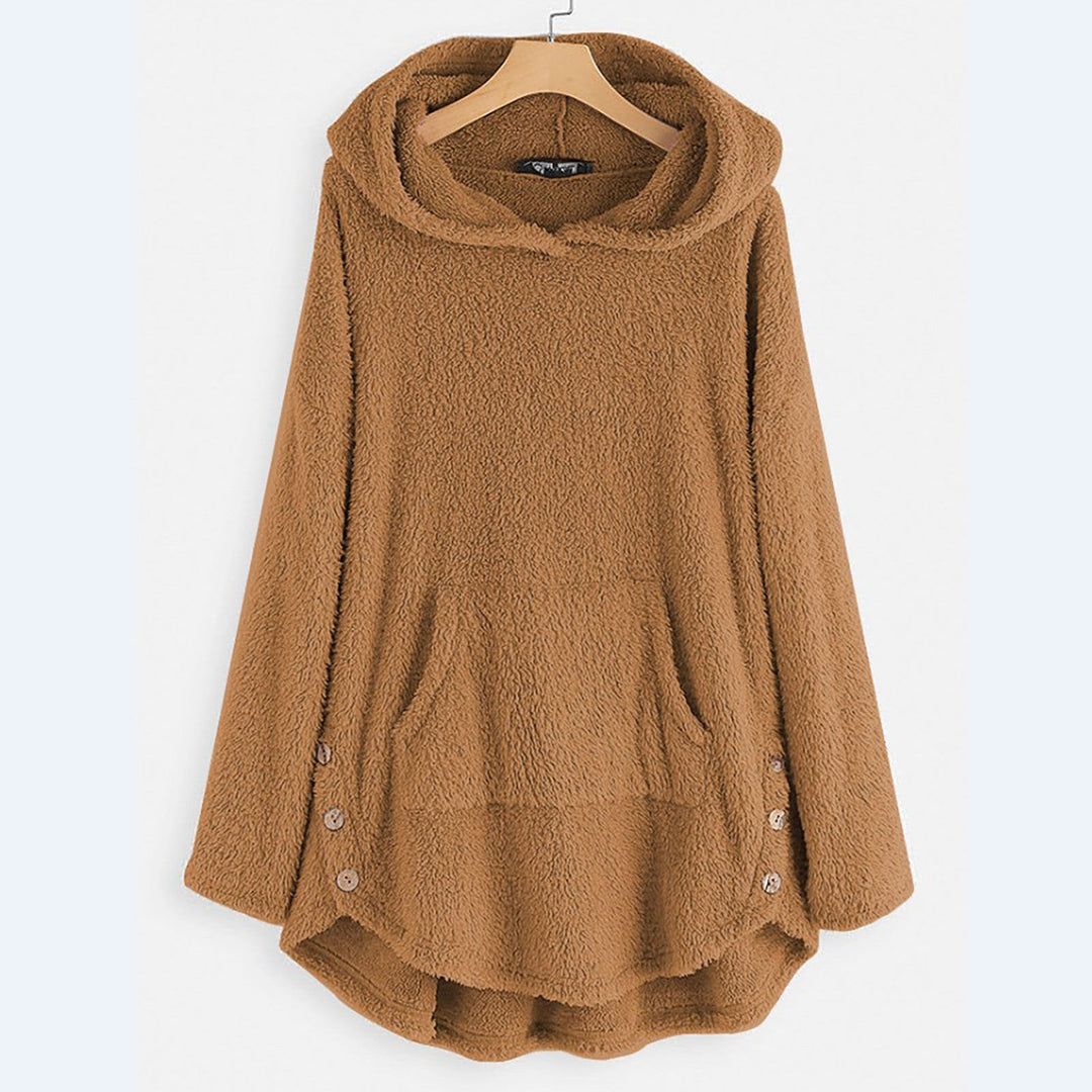 Luna | Flauschiger Winterhoodie mit Kapuze für Damen