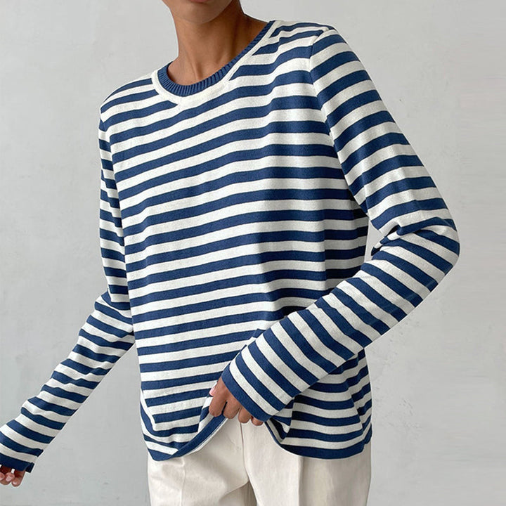 Elegantes gestreiftes T-Shirt | Sommerlich  Leichter Stoff