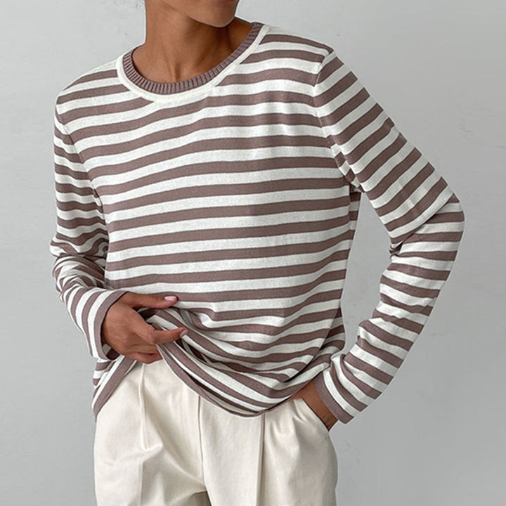 Elegantes gestreiftes T-Shirt | Sommerlich  Leichter Stoff