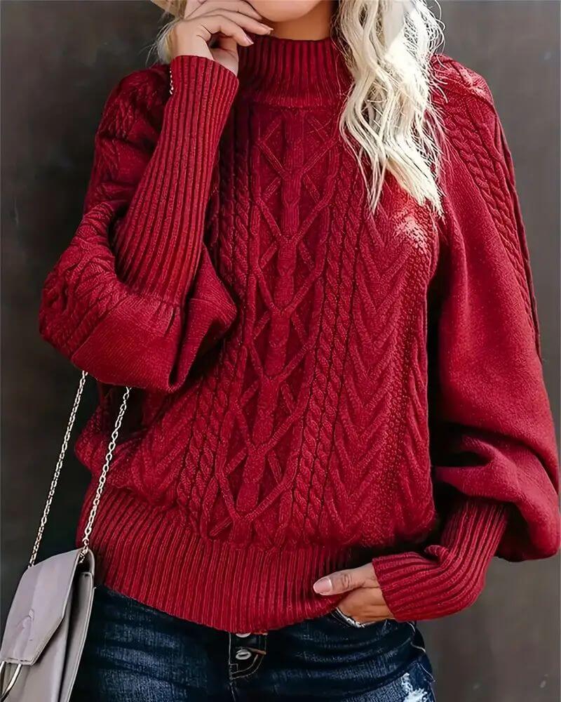 Clara | Eleganter Strickpullover Damen komfortabel