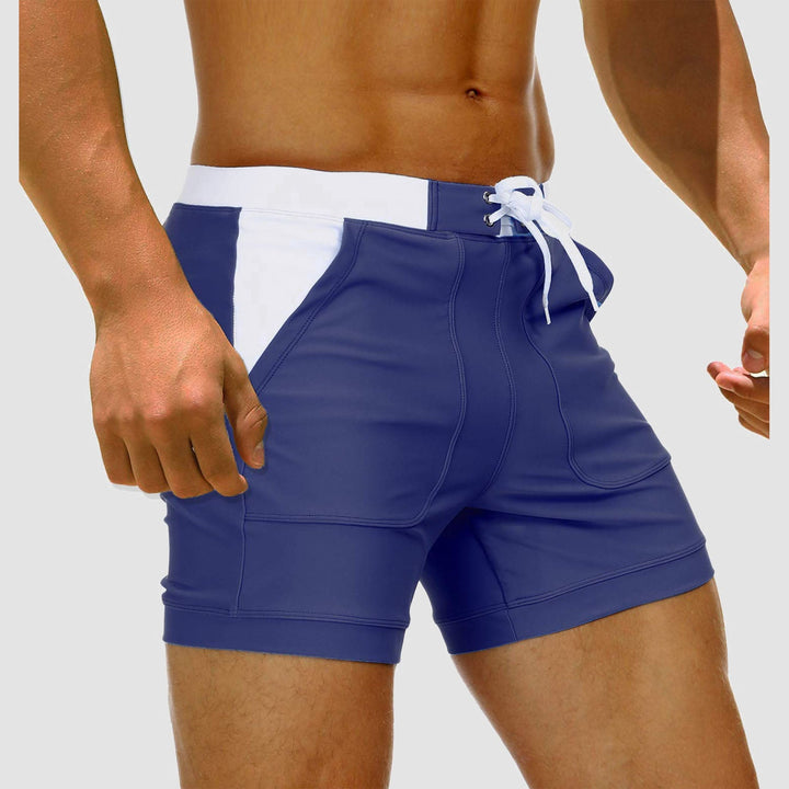 Herren Badehose mit Taschen (2er-Pack) für Sommer und Urlaub