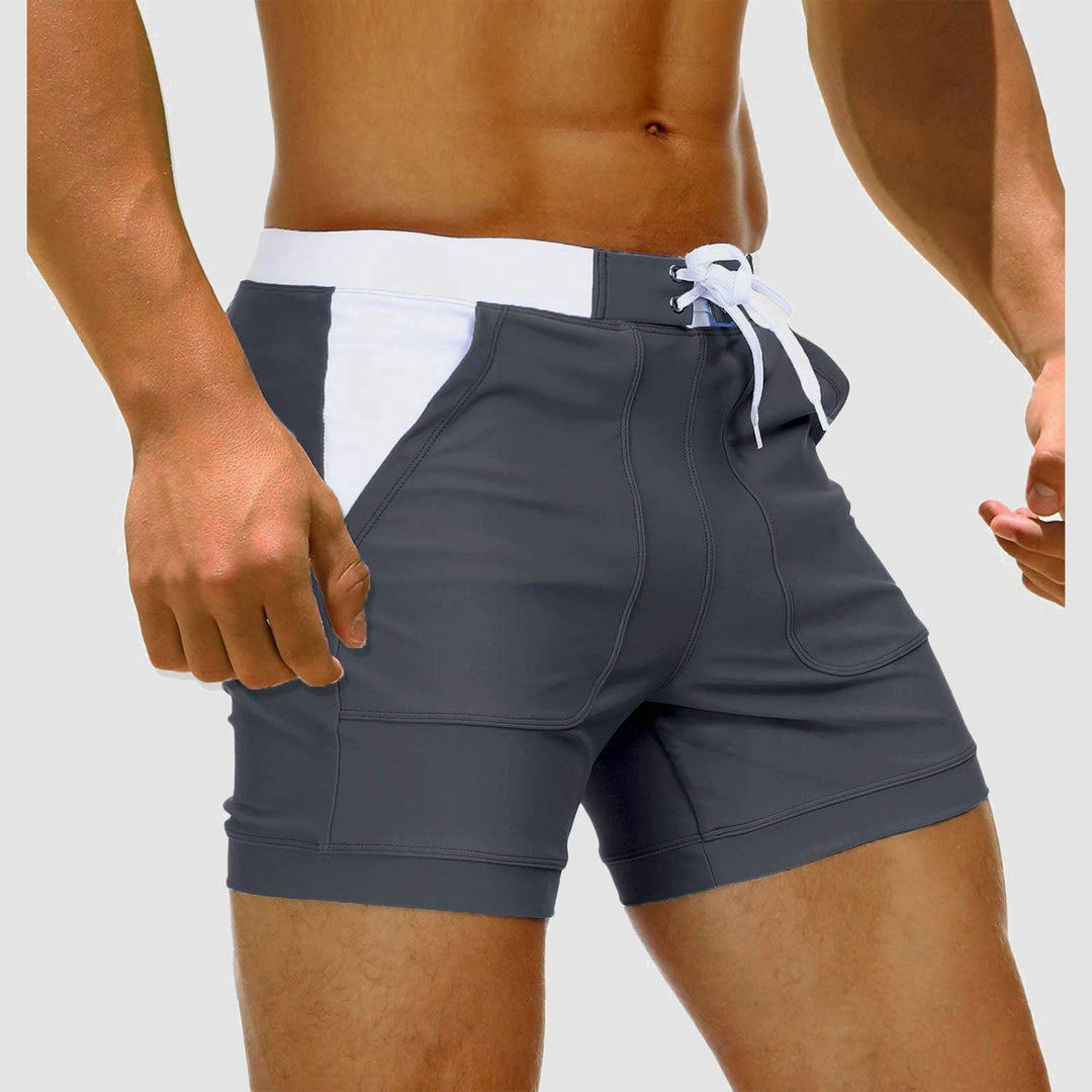 Herren Badehose mit Taschen (2er-Pack) für Sommer und Urlaub