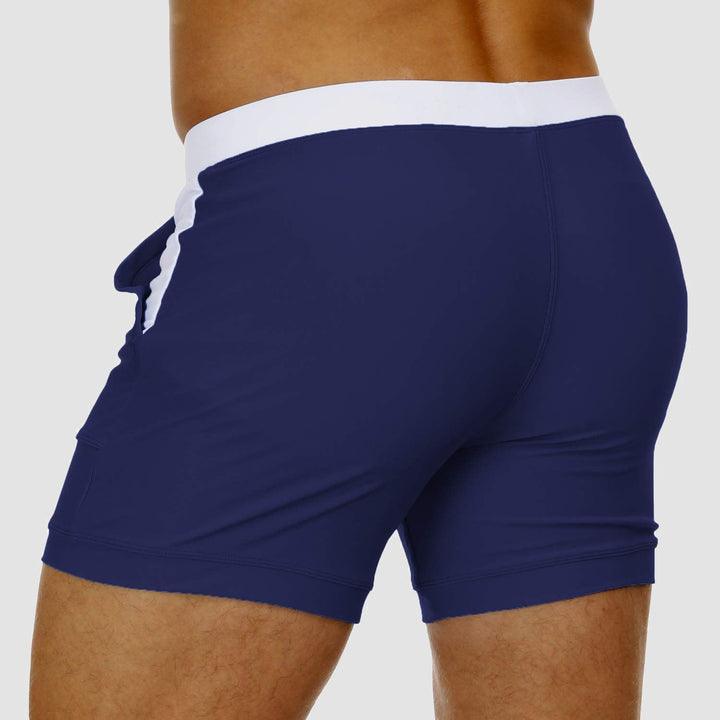 Herren Badehose mit Taschen (2er-Pack) für Sommer und Urlaub