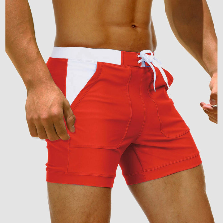 Herren Badehose mit Taschen (2er-Pack) für Sommer und Urlaub