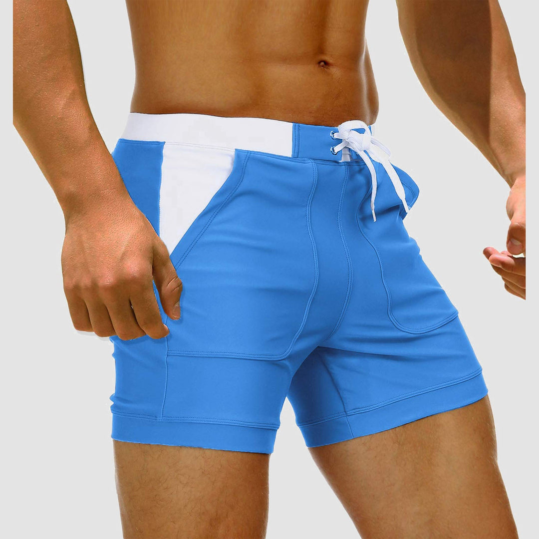 Herren Badehose mit Taschen (2er-Pack) für Sommer und Urlaub