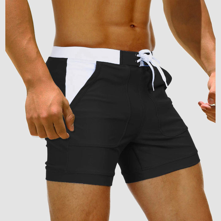 Herren Badehose mit Taschen (2er-Pack) für Sommer und Urlaub