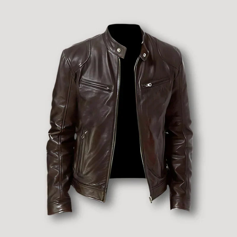Rino | Lässige Herren-Lederjacke für Alltag & Freizeit
