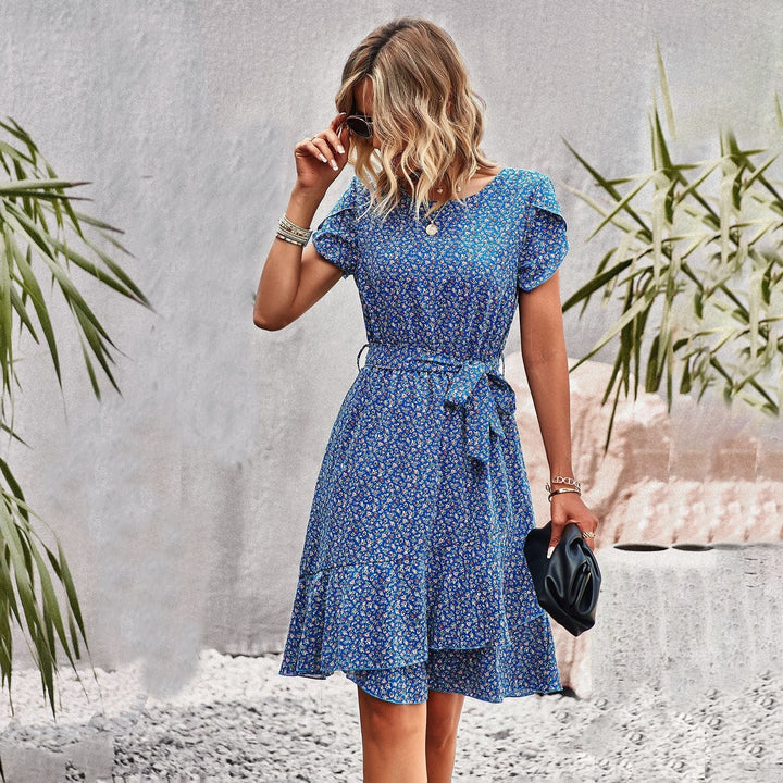 Leila | Midikleid mit Taillenband für Damenmode