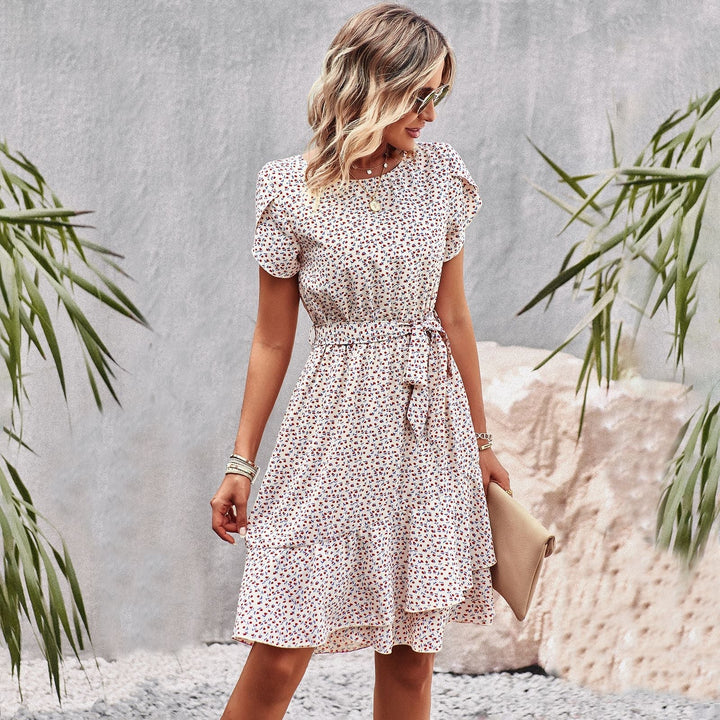 Leila | Midikleid mit Taillenband für Damenmode