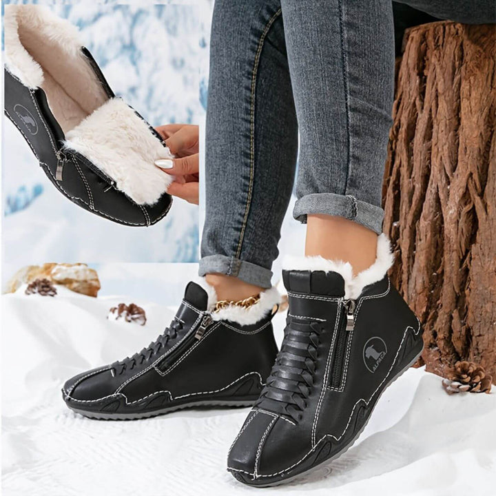 Lea | Lässige Winterstiefeletten Damen warm gefüttert