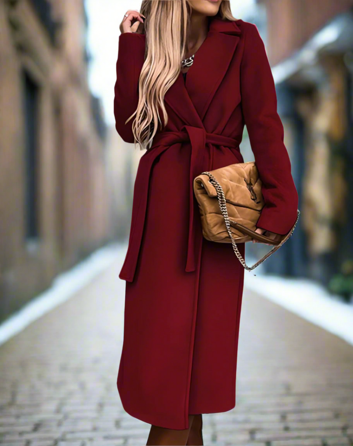 Elina | Damenmantel mit Gürtel elegant und leicht