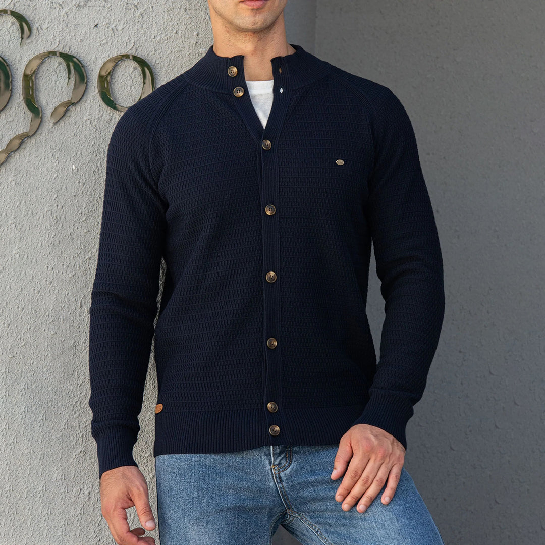 KHARI | Klassische Strickjacke aus weicher Baumwolle