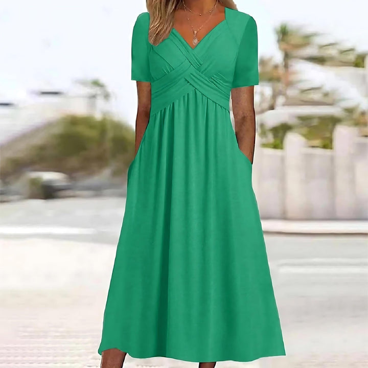 Elisa | Stilvolles A Linien Kleid Damen Chic