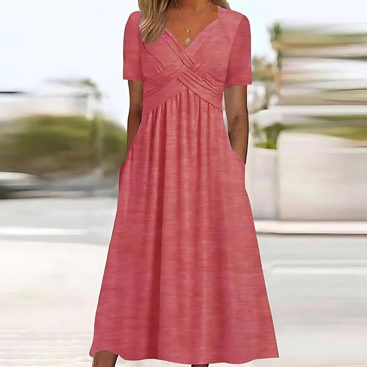 Elisa | Stilvolles A Linien Kleid Damen Chic